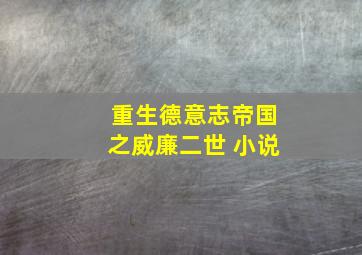 重生德意志帝国之威廉二世 小说